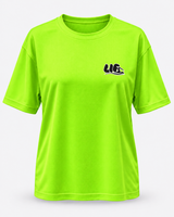 Swim T Shirt - Eat Pasta Swim Fasta - Electric Green - Black Print