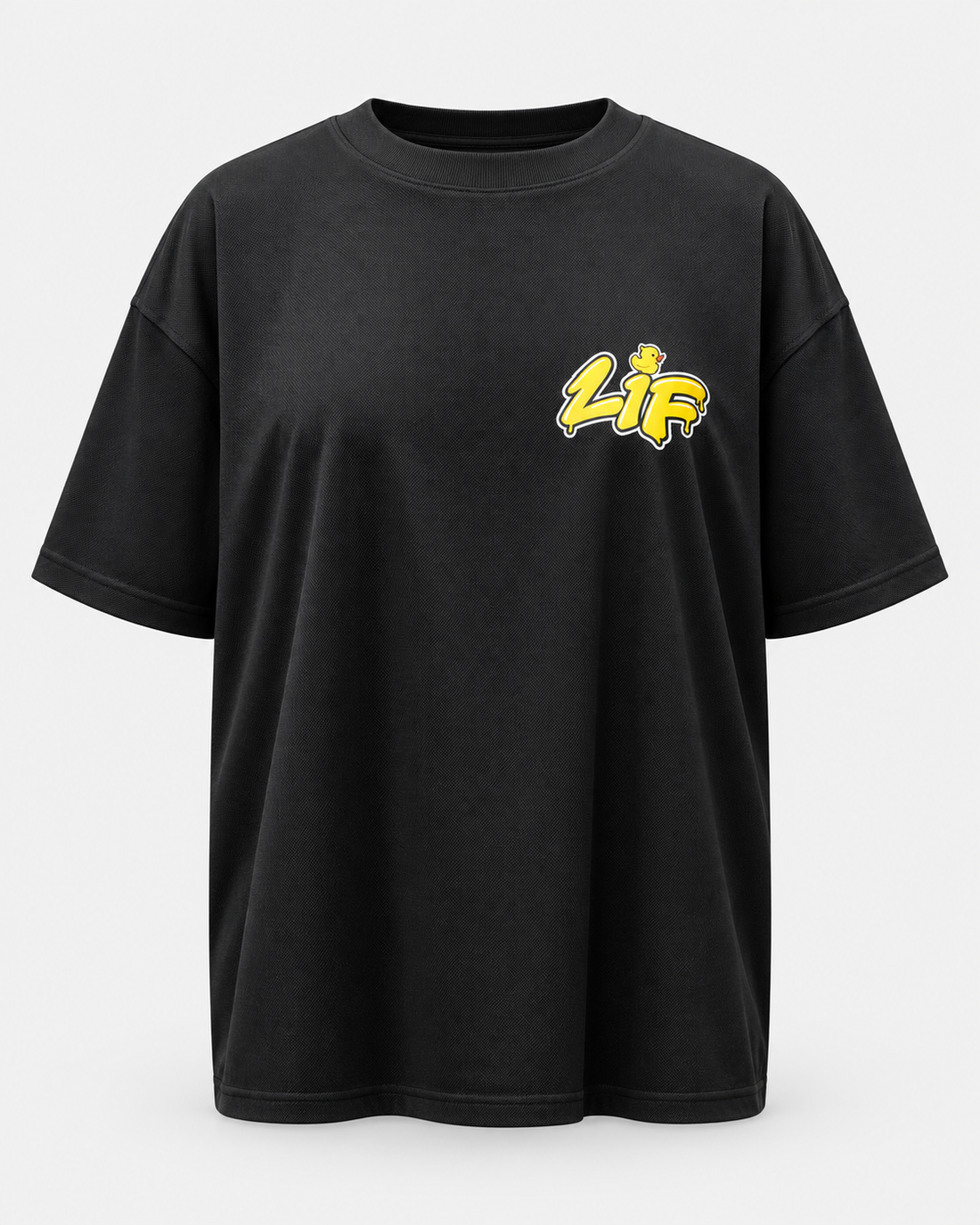 black duck sports tee front — studio product photo