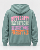 Swim Hoodie - Butterfly,Backstroke, breaststroke,Freestyle
