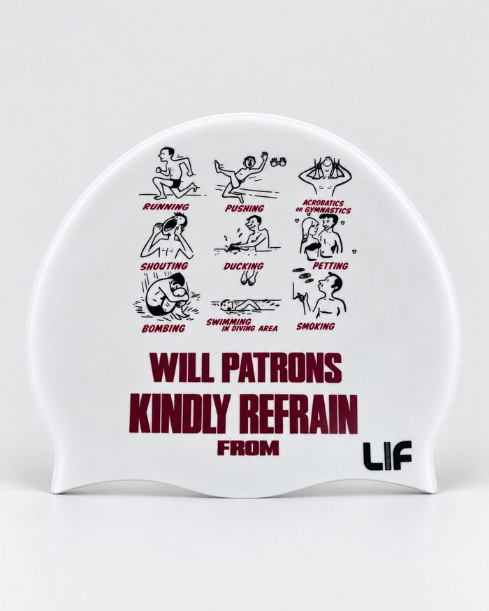 Swim Cap - Rules staged front view