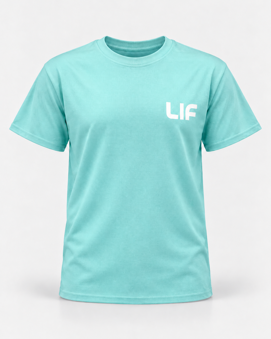 Find Your Lane tee Mint staged front view