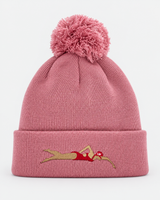Swim Bobble hat -  Pink Swimmer