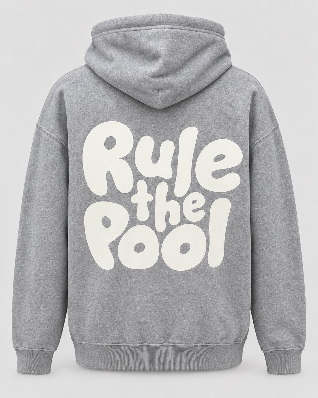 LIF Rule The Pool hoodie in grey — back view