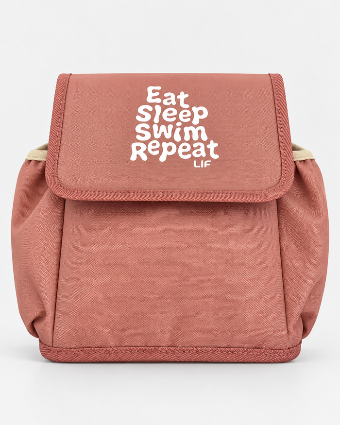 Rose pink Last is Fast lunch bag — staged product photo