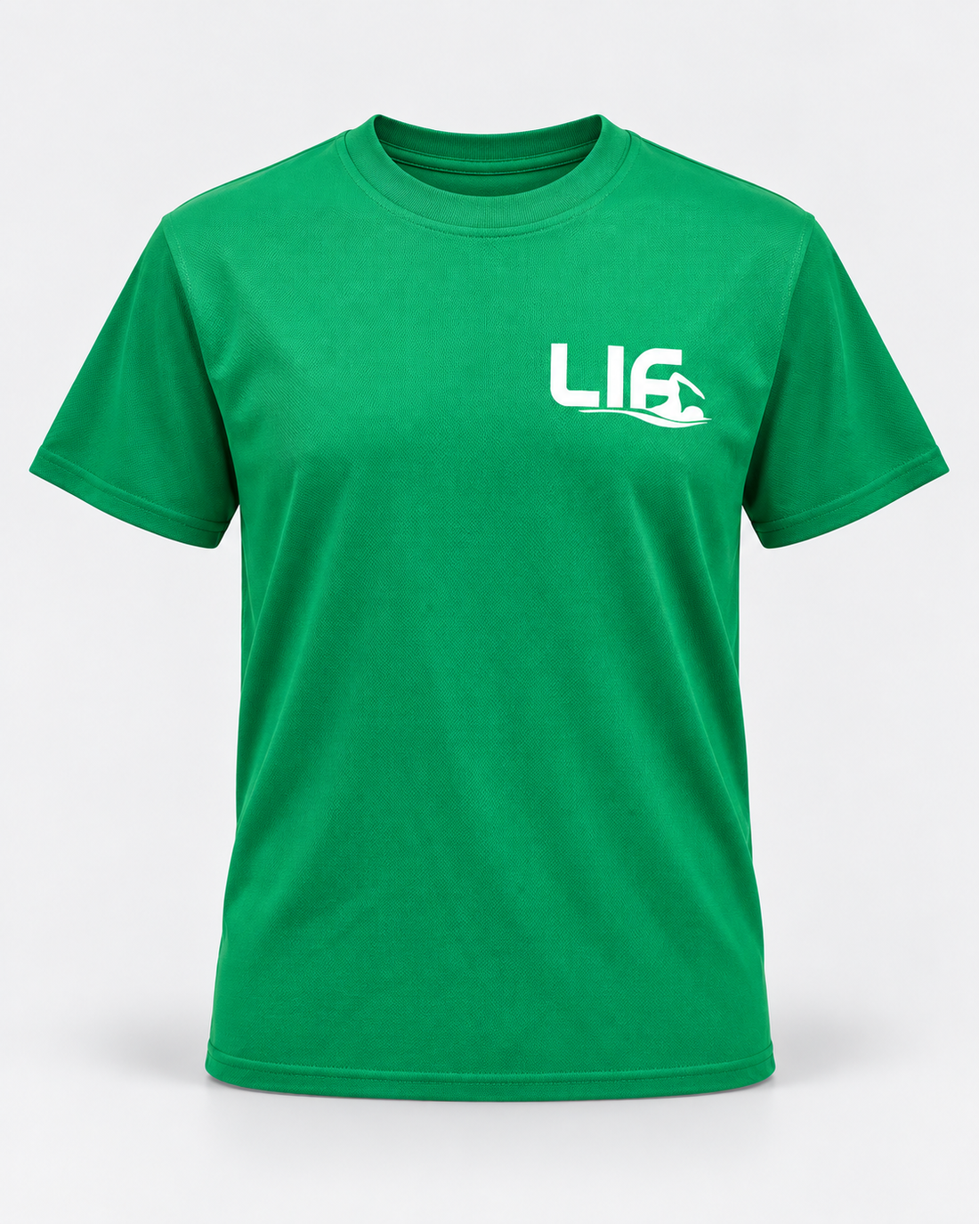 Swim T Shirt - I Don’t Swim I Fly T Shirt Green staged front view