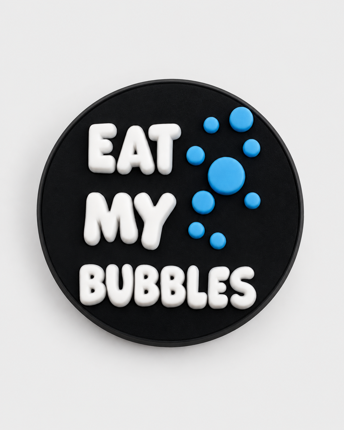 Swim Croc Charm - Eat my bubbles — studio product photograph