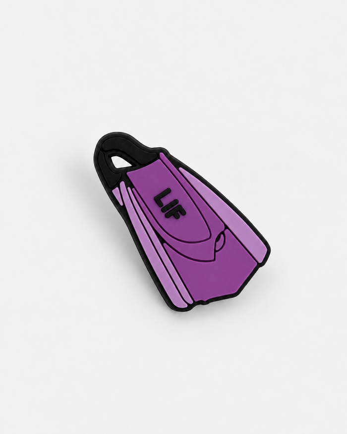 Swim Croc Charm - Fins — studio product photograph