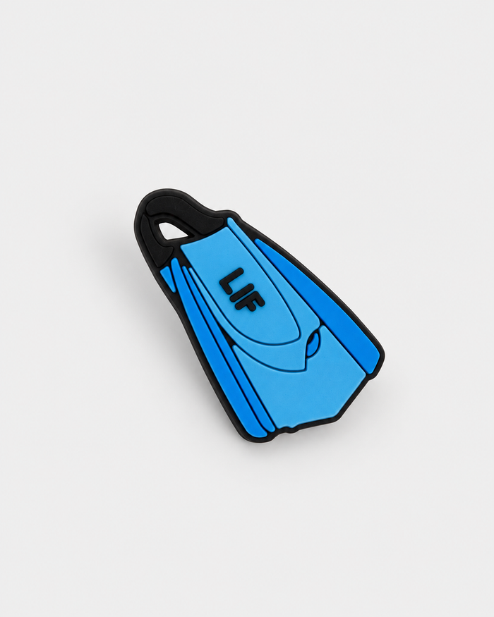 Swim Croc Charm - Fins — studio product photograph