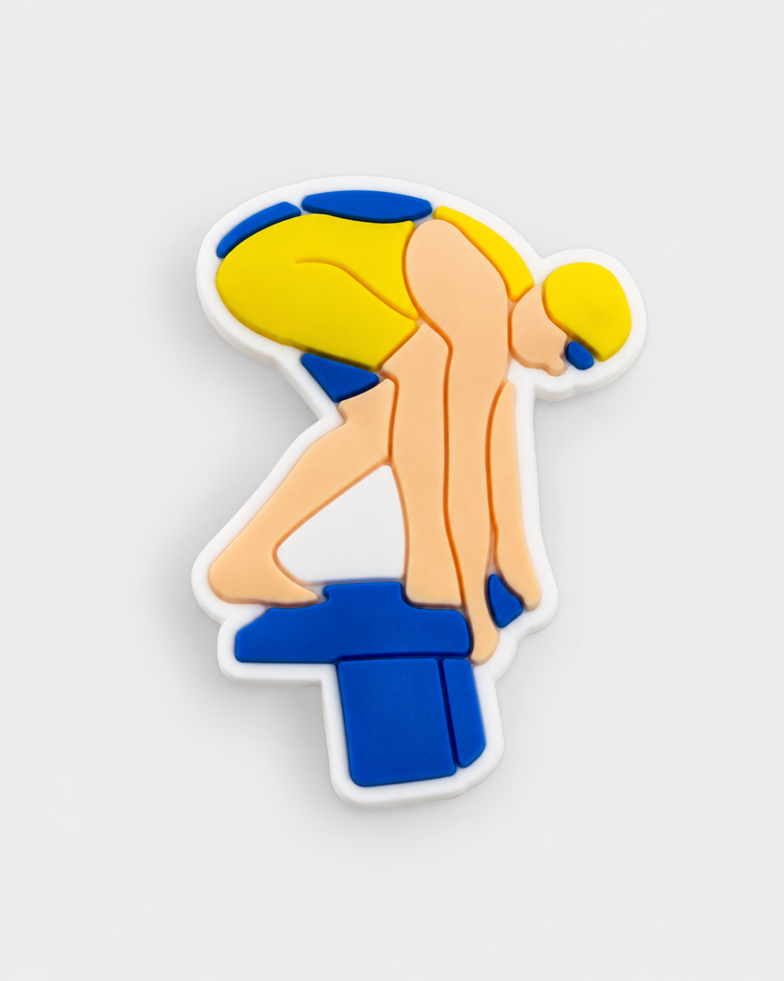 Swim Croc Charm -Swimming charm — studio product photograph