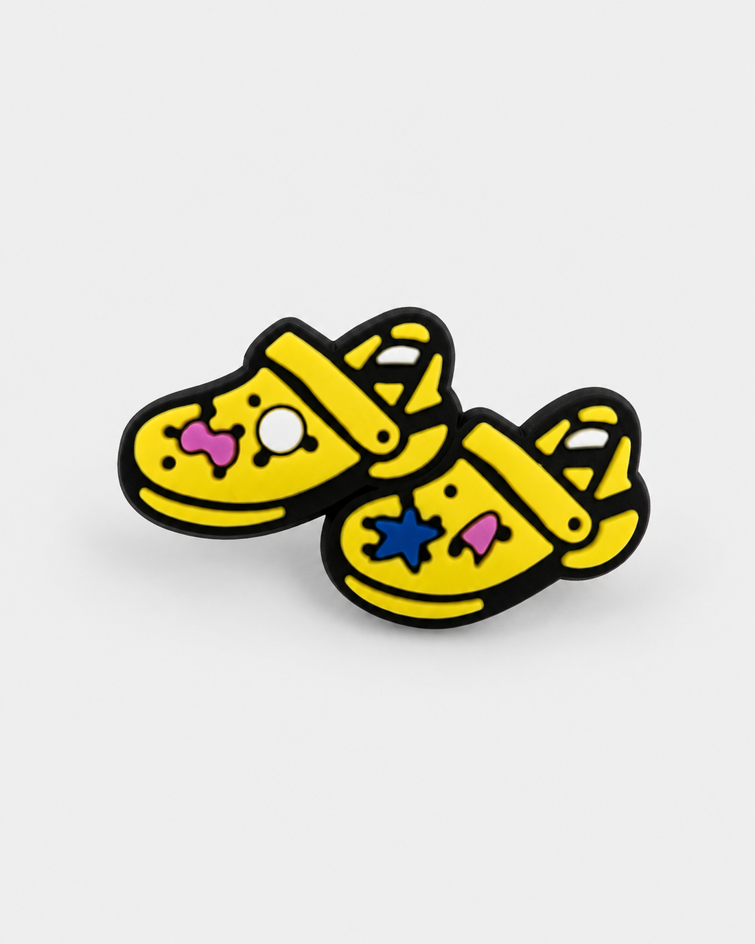 Swim Croc Charm - Yellow Crocs — studio product photograph